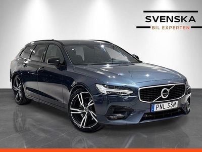 Mörkblå Begagnad 2019 Volvo V90 R-Design Kombi | 324 900 kr (Marknadspris)