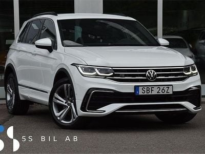 Vit Begagnad 2021 VW Tiguan R-line SUV | 314 900 kr (Marknadspris)