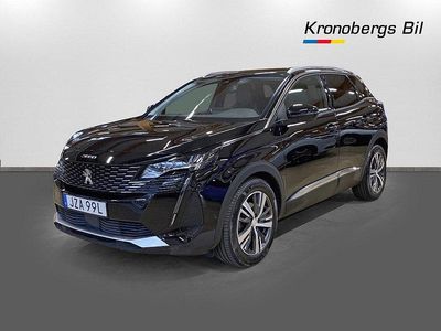 Svart Begagnad 2021 Peugeot 3008 Allure SUV | 254 500 kr (Marknadspris)