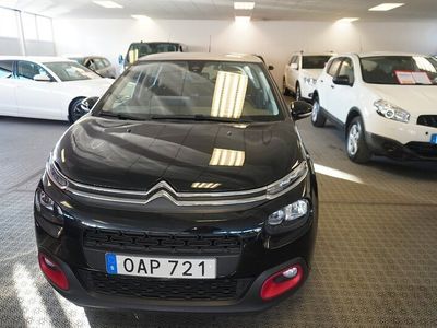 Begagnad Citroën C3 82 HK (60 kW) 2018 Svart Halvkombi