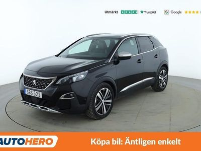 Svart Begagnad 2018 Peugeot 3008 GT SUV | 209 000 kr (Marknadspris)