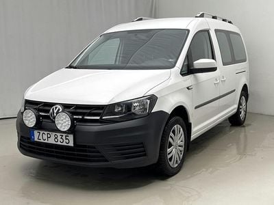Vit Begagnad 2018 VW Caddy Maxi Life Life Minibuss | 125 000 kr (Superpris)