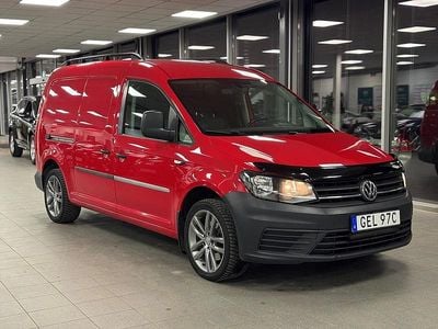 Begagnad VW Caddy Maxi 151 HK (111 kW) 2019 Röd Minibuss