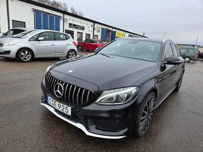 Svart Begagnad 2017 Mercedes C220 AMG line Kombi | 199 900 kr (Bra pris)
