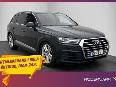 Svart Begagnad 2016 Audi Q7 S-Line SUV | 354 900 kr (Marknadspris)