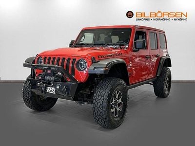 Begagnad Jeep Wrangler Unlimited Rubicon 200 HK (147 kW) 2018 Röd SUV