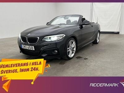 Svart Begagnad 2014 BMW 220 M Sport Cab | 199 800 kr (Bra pris)