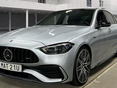 Begagnad Mercedes C43 AMG Premium Plus 408 HK (300 kW) 2023 Hightech silver metallic Sedan