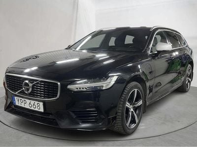 Begagnad Volvo V90 R-Design 390 HK (286 kW) 2019 Svart Kombi