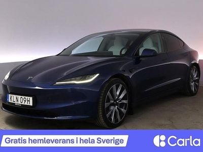 Begagnad Tesla Model 3 Long Range AWD 366 kW (498 HK) 2023 Blå Sedan