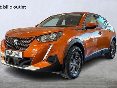 Begagnad Peugeot e-2008 Active 100 kW (136 HK) 2021 Orange SUV