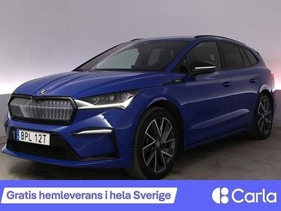 Begagnad Skoda Enyaq iV SportLine 150 kW (204 HK) 2022 Blå SUV