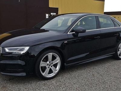 Svart Begagnad 2019 Audi A3 S-Line Sedan | 265 000 kr (Lite dyr)