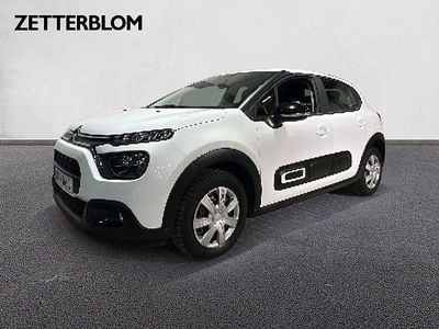 Vit Begagnad 2021 Citroën C3 PureTech Halvkombi | 114 900 kr (Marknadspris)