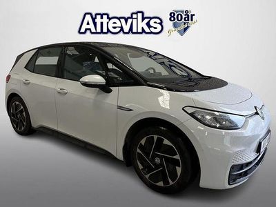 Begagnad VW ID.3 Pro Performance 152 kW (207 HK) 2022 Vit Halvkombi