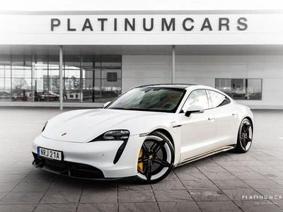 Begagnad Porsche Taycan Turbo S Performance Package 460 kW (626 HK) 2020 Pure white Sedan