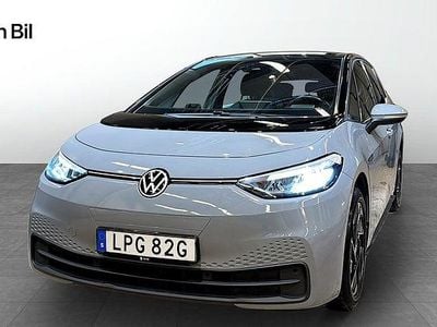 Begagnad VW ID.3 Pro Performance 150 kW (204 HK) 2021 Moonstone grey/black Halvkombi