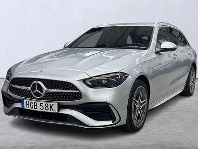 Begagnad Mercedes C300e AMG line 313 HK (230 kW) 2023 Silver Kombi