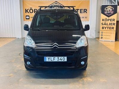 Svart Begagnad 2017 Citroën Berlingo PureTech Minibuss | 89 900 kr