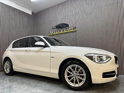 Begagnad BMW 116 Sport Line 136 HK (100 kW) 2015 Vit Halvkombi
