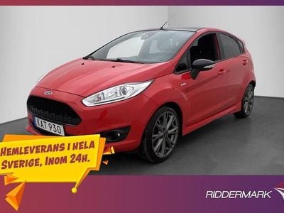 Röd Begagnad 2017 Ford Fiesta ST-Line Halvkombi | 109 900 kr (Marknadspris)
