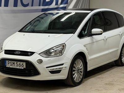 Vit Begagnad 2014 Ford S-MAX Business Edition Minibuss | 89 500 kr (Marknadspris)
