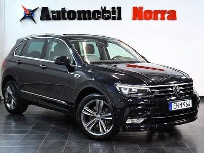 Svart Begagnad 2017 VW Tiguan R-line SUV | 219 900 kr (Marknadspris)