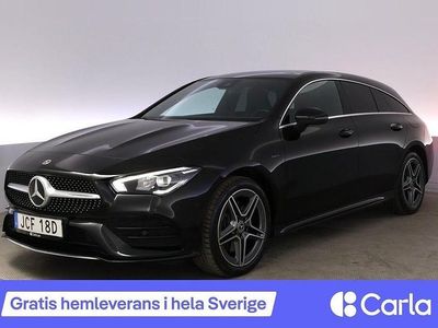 Svart Begagnad 2021 Mercedes CLA250 Shooting Brake AMG Kombi | 304 900 kr (Marknadspris)