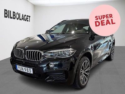 Svart Begagnad 2018 BMW X6 M Sport SUV | 444 500 kr (Marknadspris)