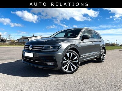 Mörk grå indium grey metallic Begagnad 2019 VW Tiguan R-line SUV | 389 900 kr