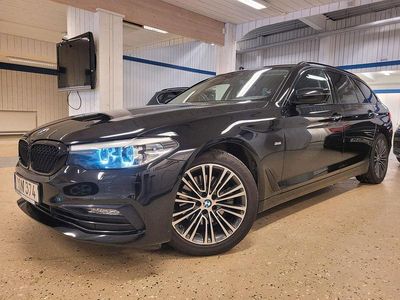 Svart Begagnad 2017 BMW 520 Sport Line Kombi | 234 500 kr (Marknadspris)