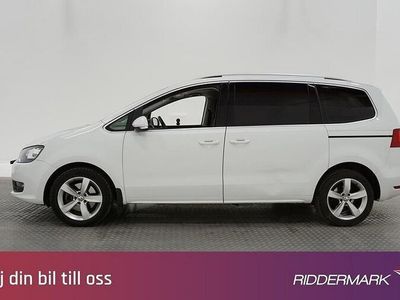 begagnad VW Sharan TDI 4M 140hk 7-Sits D-värm Pano B-Kamera