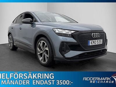 Blå Begagnad 2022 Audi Q4 e-tron S-Line SUV | 399 800 kr (Marknadspris)
