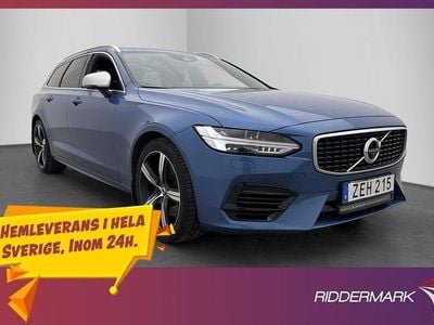 Blå Begagnad 2019 Volvo V90 R-Design Kombi | 339 800 kr (Lite dyr)