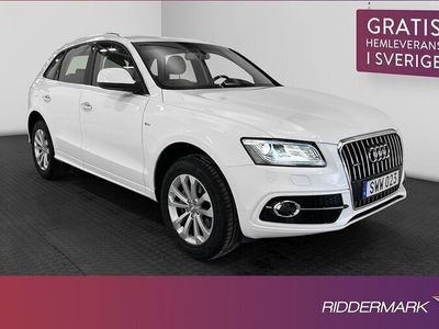 begagnad Audi Q5 Quattro TDI S-Line Pano Skinn Drag Välservad 2015, SUV