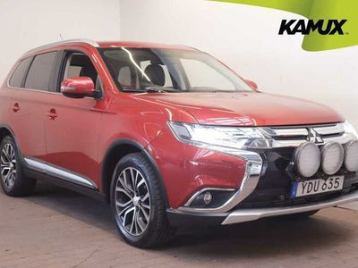 begagnad Mitsubishi Outlander 2.2 Di-D 4WD Business 7-sits Navi Drag 150hk