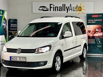 Vit Begagnad 2013 VW Caddy Maxi Minibuss | 129 900 kr