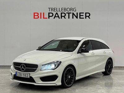 Vit Begagnad 2015 Mercedes CLA220 Shooting Brake AMG Kombi | 169 900 kr (Marknadspris)