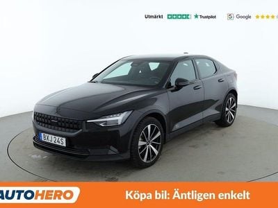 Svart Begagnad 2021 Polestar 2 Standard Range Single Motor Halvkombi | 296 000 kr (Marknadspris)