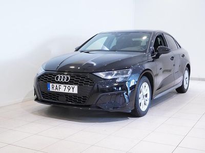 Svart Begagnad 2023 Audi A3 Sedan | 269 900 kr (Marknadspris)