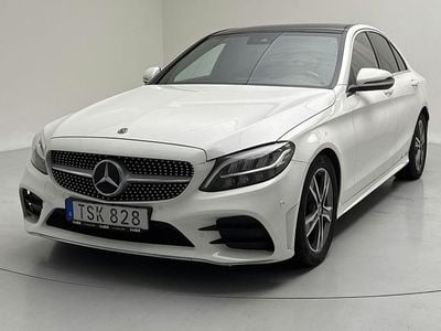 Vit Begagnad 2019 Mercedes C200 AMG line | 215 800 kr (Bra pris)