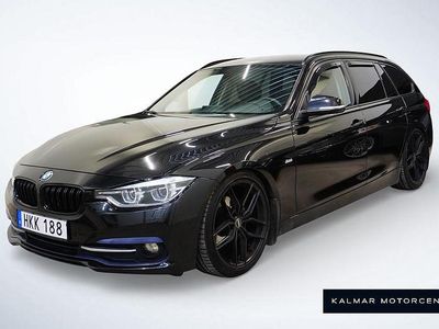 Svart Begagnad 2016 BMW 318 Sport Line Kombi | 129 900 kr (Marknadspris)