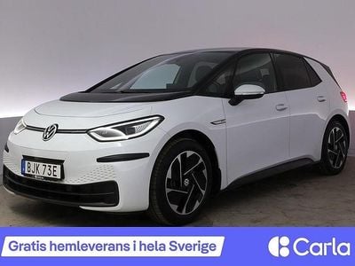 Begagnad VW ID.3 Pro Performance 150 kW (204 HK) 2020 Vit Halvkombi