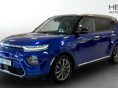 Blå Begagnad 2022 Kia Soul EV Advance SUV | 239 900 kr (Marknadspris)