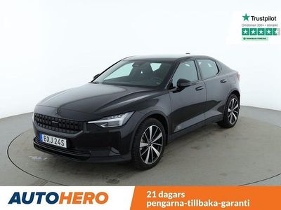 Svart Begagnad 2021 Polestar 2 Standard Range Single Motor Halvkombi | 308 000 kr (Marknadspris)