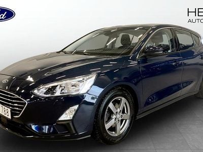 Begagnad Ford Focus Titanium 125 HK (91 kW) 2018 Blå Halvkombi
