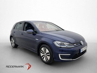 Begagnad VW e-Golf 100 kW (136 HK) 2020 Blå Halvkombi