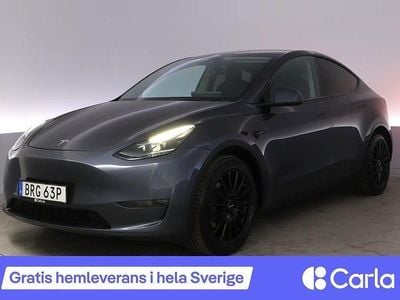 Grå Begagnad 2021 Tesla Model Y Long Range AWD SUV | 369 900 kr (Marknadspris)