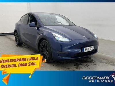 Begagnad Tesla Model Y Long Range AWD 378 kW (514 HK) 2021 Blå SUV