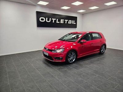 Röd Begagnad 2015 VW Golf VII R-line Halvkombi | 79 900 kr (Marknadspris)